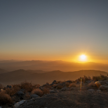 Sunset over the Atacama Desert