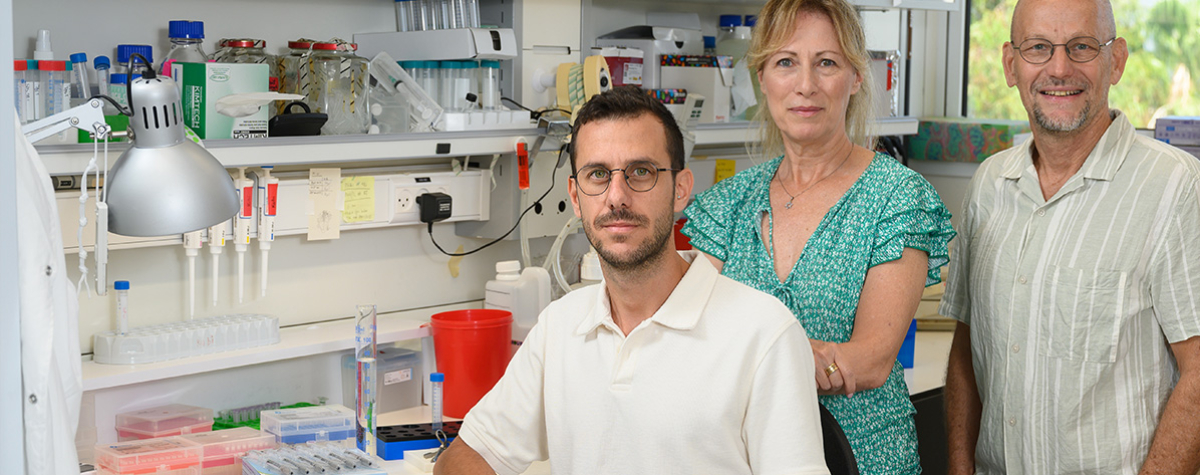 (l-r) Jacob Elkahal, Dr. Rachel Sarig and Prof. Eldad Tzahor