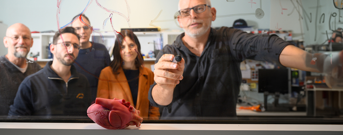 (l-r) Prof. Eldad Tzahor, Shoval Miyara, Dr. Avi Mayo, Dr. Miri Adler and Prof. Uri Alon