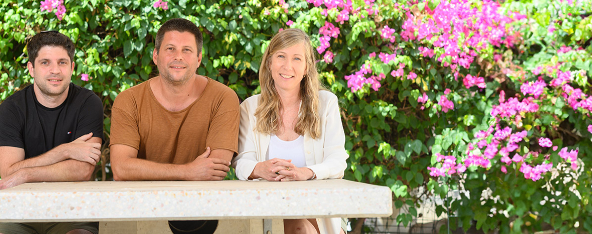 (l-r) Dr. Ori Heyman, Prof. Roi Avraham and Dr. Noa Bossel Ben-Moshe