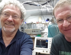 with Lior at 5AM: first signals in 2-phase Xe detector with GPM readout 2014